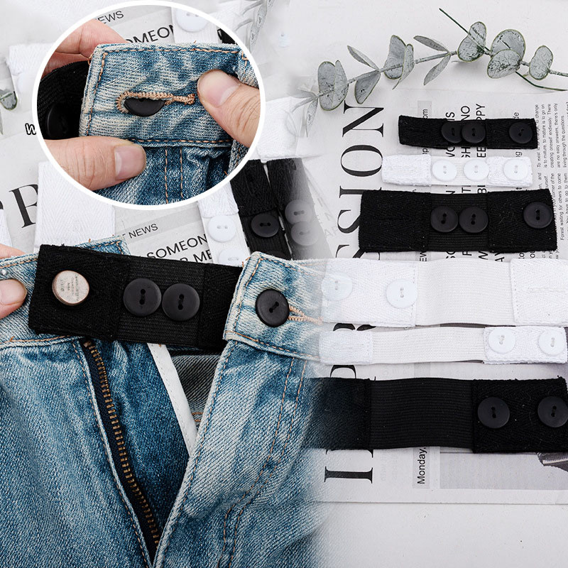 กางเกงยีンส์แบบขยายไซส์ได้ สามารถปรับขนาดหัวเข็มขัดและเอวตามต้องการ