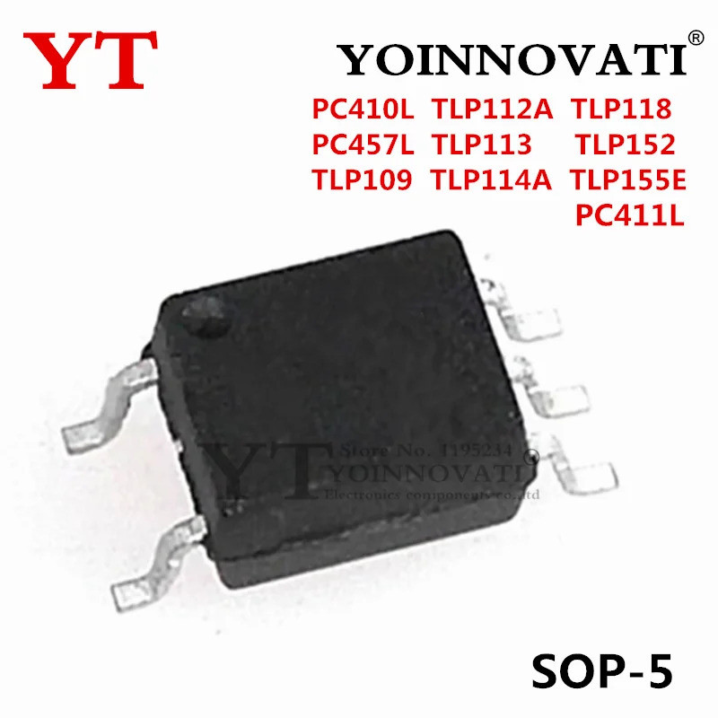 5PCS PC410L PC457L TLP109 TLP112A TLP113 TLP114A TLP118 TLP152 TLP155E PC411L SOP ชิป ic