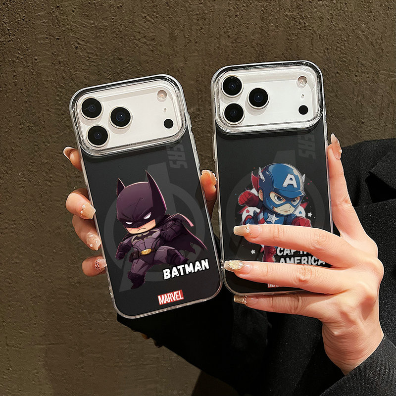 สําหรับiPhone 17 Pro Max Airการ์ตูนน่ารักรุ่นQ Iron ManกรณีiPhone 16ProMax 16Pro 16Plus 15ProMax 14 