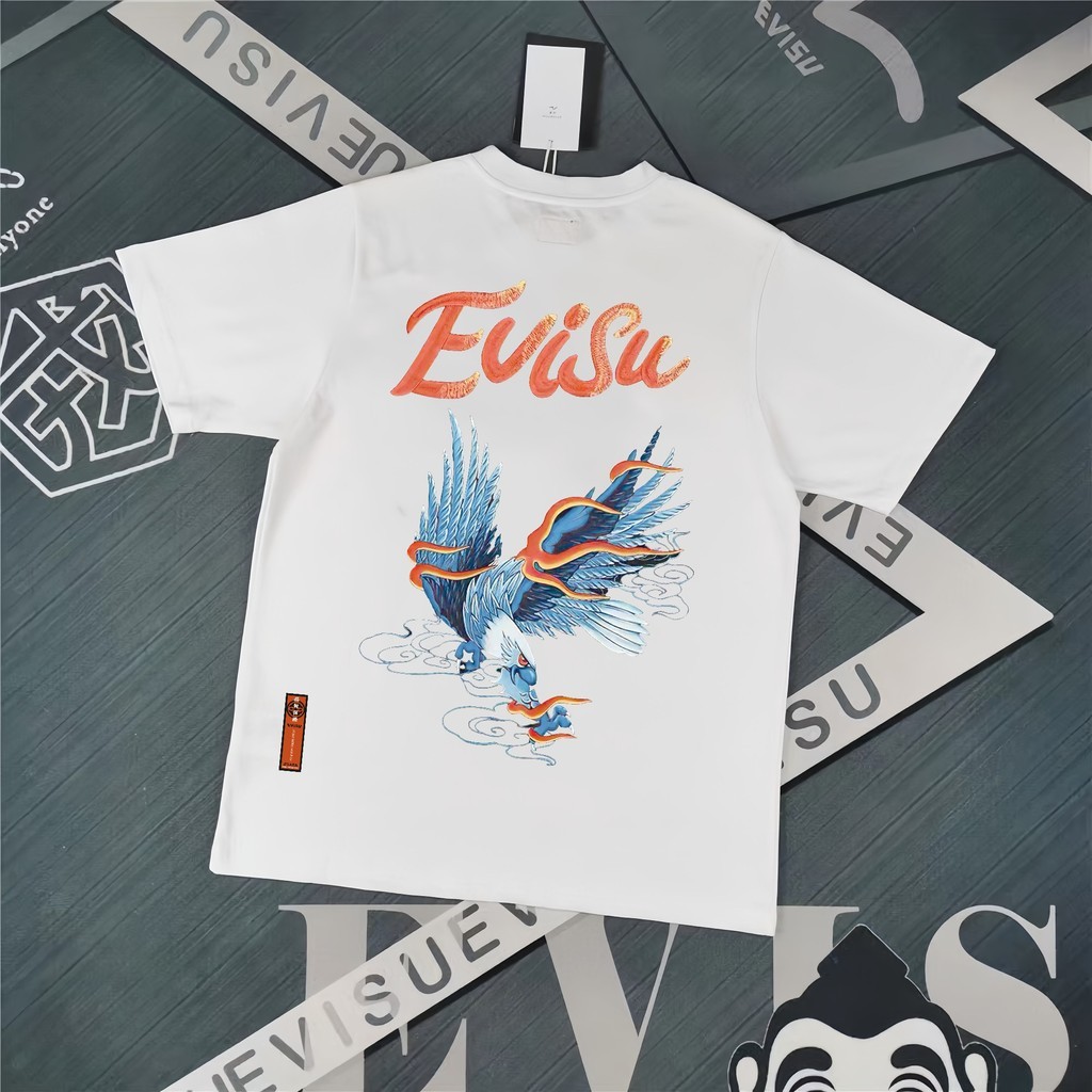 เสื้อยืด Evisu Eagle Print ผ้าฝ้ายแท้
