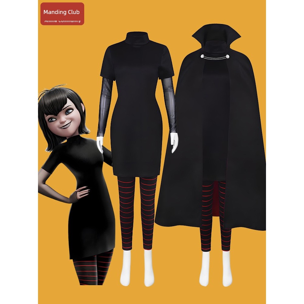 🔥 Retro 🔥 ผู้ใหญ่ การขาย ชุดแวมไพร์ cosplay 2025 ชุด ฮาโลวีน ♝Mavis Vampire cospaly Costume ชุดฮาโลว