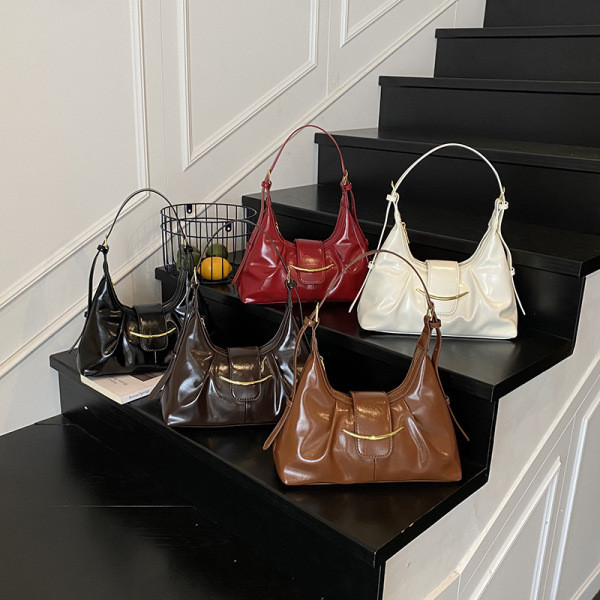 labella กระเป๋า กระเป๋าสะพาย Senior Sense กระเป๋าโท้ทหนังแท้คุณภาพสูงแฟชั่นเฉพาะกลุ่มกระเป๋าใต้วงแขน