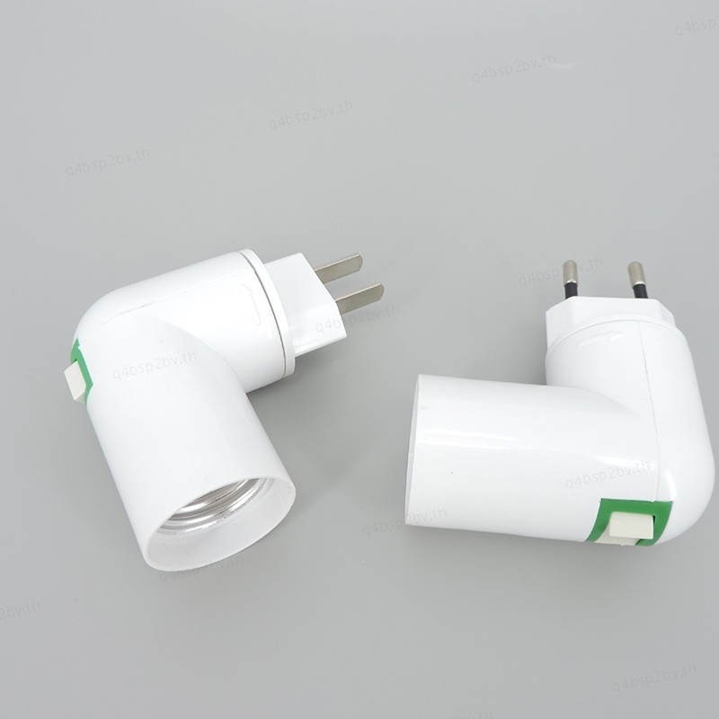 การหมุน 360 องศา EU US ปลั๊ก E27 สกรูปรับฐาน light power Socket Converter โคมไฟผู้ถือหลอดไฟเปิด/ปิดอะแดปเตอร์ TH4B