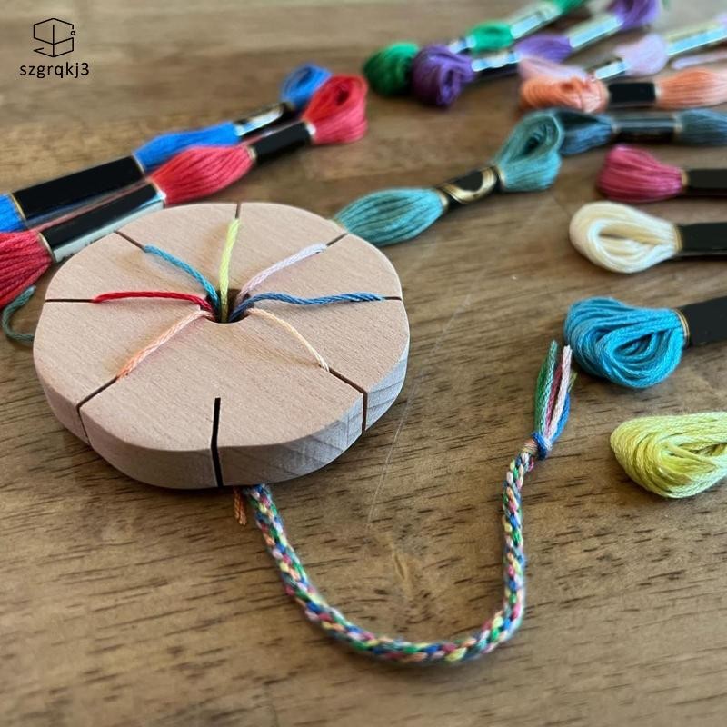 [szgrqkj3] Kumihimo Disk Kumimo Beading Cord Disc Handmade String Art Supplies น้ําหนักเบาสําหรับสร้