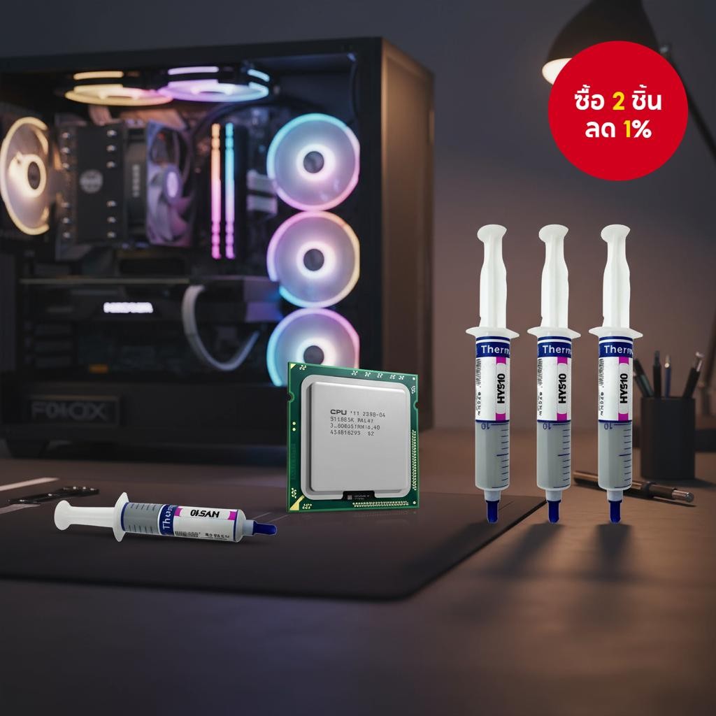 HY510 ซิลิโคนระบายความร้อนสําหรับ CPU GPU จาระบีซิลิโคนผสมฮีทซิงค์