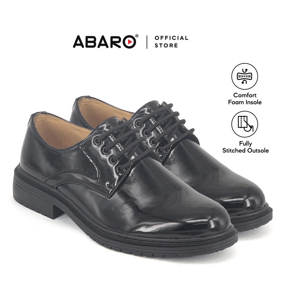 Abaro Men PU หนังอย่างเป็นทางการรองเท้า FPA731L2 Kasut Paja Kasut Kade Kasut PVC