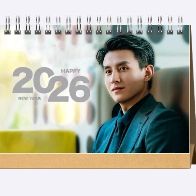 คําแนะนําครั้งแรก Liu Xiaoxu 2026 ปฏิทินตั้งโต๊ะสองด้านเต็มหนังสือลามิเนตป้องกันความชื้นความละเอียดส