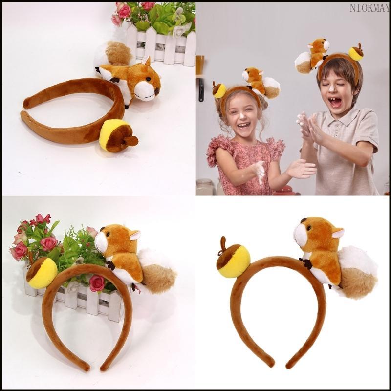 NIOK Acorn Hairbands สําหรับสตูดิโอถ่ายภาพฮาโลวีนอุปกรณ์ประกอบฉากที่สะดุดตาสําหรับงานเลี้ยงอีสเตอร์ท