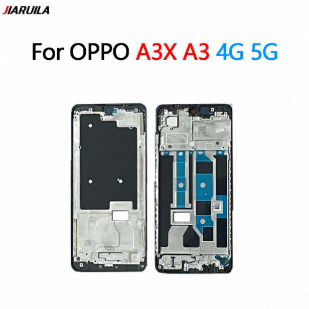 กรอบ LCD สําหรับ OPPO A3X A3 4G 5G CPH2681 CPH2683 CPH2641 กรอบด้านหน้า