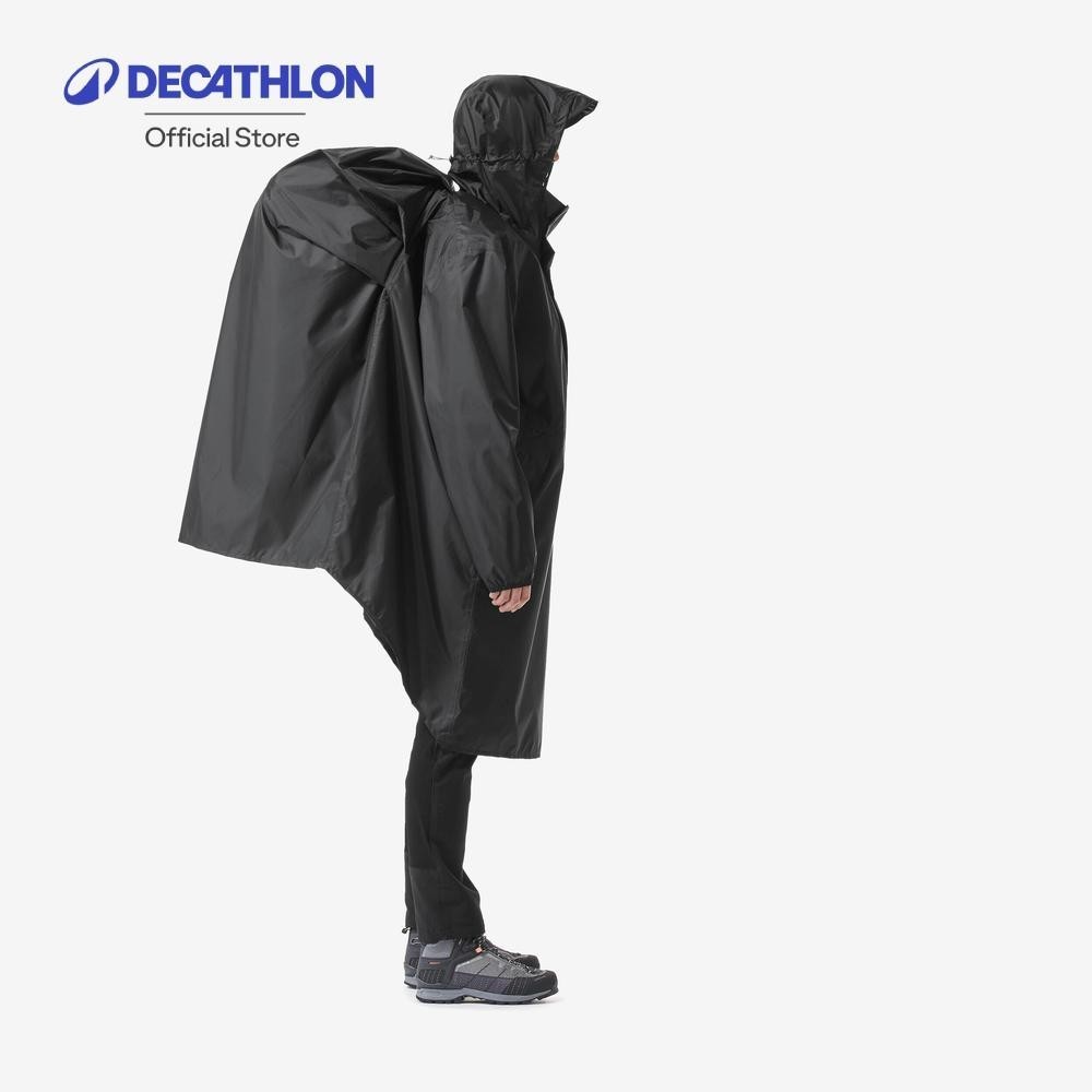 Decathlon Hiking Rain Poncho - Mt500  - 60L เสื้อกันฝนสำหรับเดินป่า รุ่น MT500 ขนาด 60 ลิตร - Black