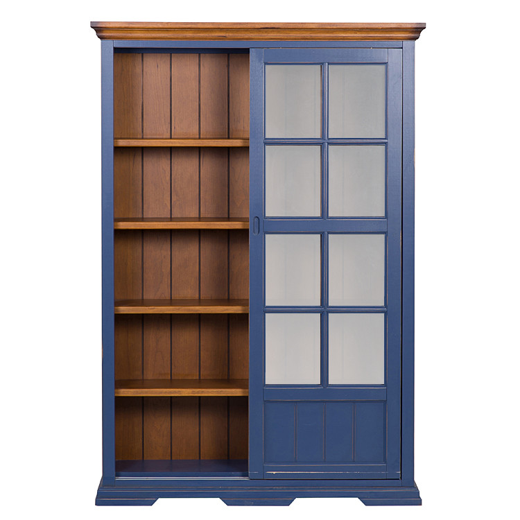 Zola Home Orlando Orlando อเมริกันไม้เนื้อแข็งโมเดิร์นประตูบานเลื่อนตู้หนังสือ Locker