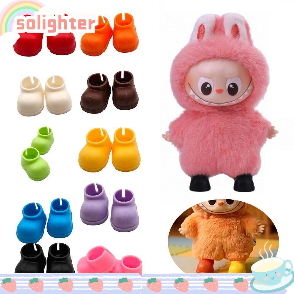 โซไลต์ ตุ๊กตามินิรองเท้า,แฟชั่น10สีเสื้อผ้ารองเท้าอุปกรณ์เสริม,พลาสติก ทําเอง ตุ๊กตาของขวัญของเล่นสวมใส่สบายๆตุ๊กตารองเท้าสําหรับ10ซมตุ๊กตาผ้าฝ้
