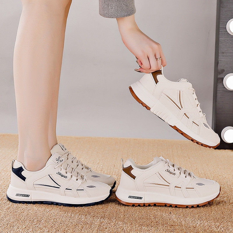 ขนาดใหญ่ขนาดรองเท้าผู้หญิงขนาดใหญ่ฤดูใบไม้ผลิForrest Gumpรองเท้าผู้หญิงแฟชั่นหนาSoledรองเท้าผ้าใบผู้