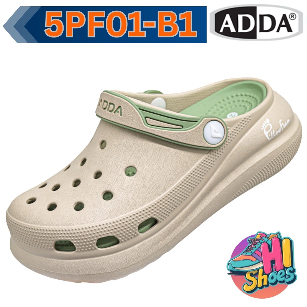 รองเท้าแตะแบบสวม ADDA 5PF01-B1 สำหรับเด็กหัวปิดรัดส้น Pillow Foam Size (1-3)