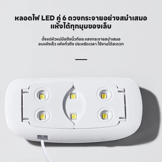 เครื่องอบเล็บไฟฟ้า ที่อบเล็บไฟฟ้า แห้งเร็ว SUNmini 36วัตต์ เครื่องอบเล็บพกพา ขาตั้งพับเก็บได้ เครื่องอบเล็บเจล ไฟ LED/UV