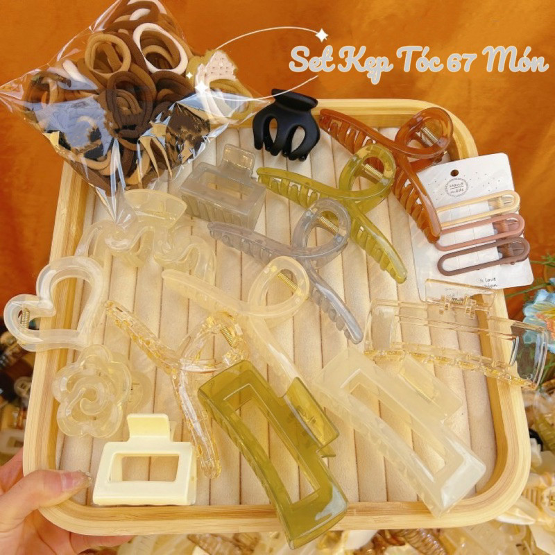 ชุดกิ๊บติดผม 67 ชิ้นชิ้นผมคลิปก้ามปูเพื่อสร้างปริมาณผมสไตล์เกาหลี