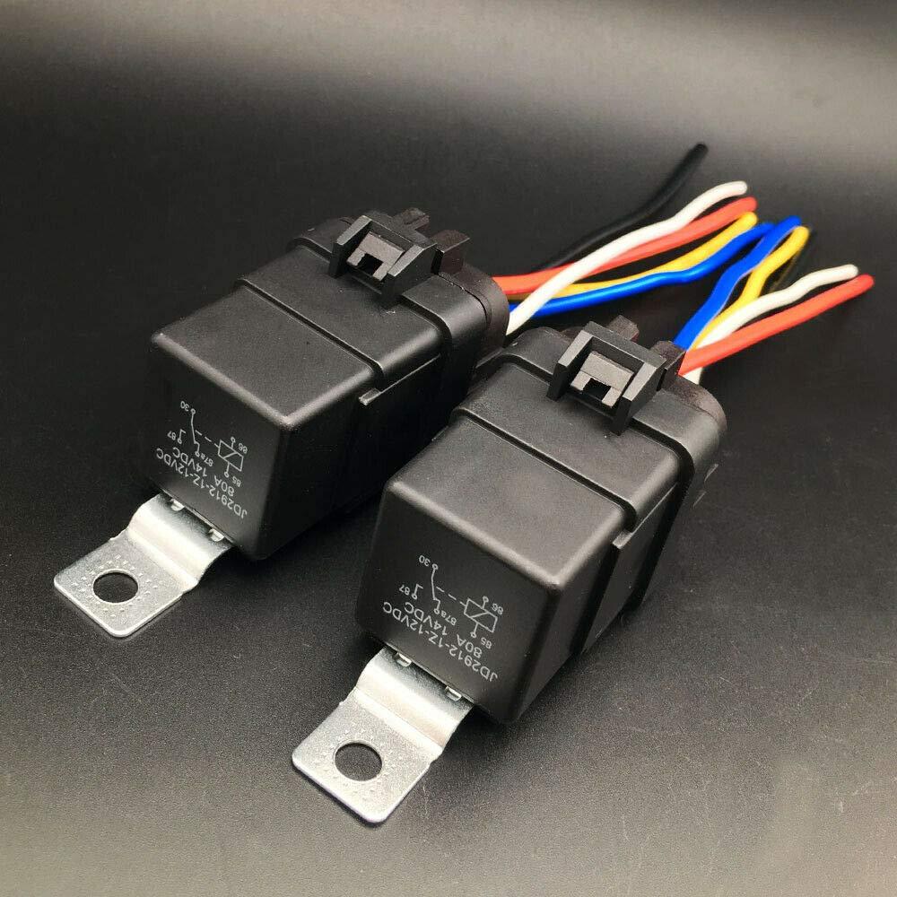 ใหม่ 2 ชิ้นใหม่ Trim & Tilt รีเลย์ปลั๊กซ็อกเก็ต Cook Mfg 7493 12V 80-amp P/N 119-7493