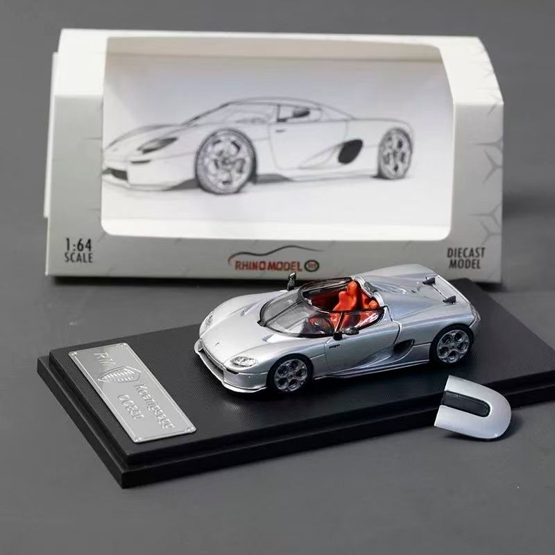 RM 1/64 Koenigsegg CC850 Silver Alloy รถเหล็กโมเดลของเล่นของขวัญวันเกิด