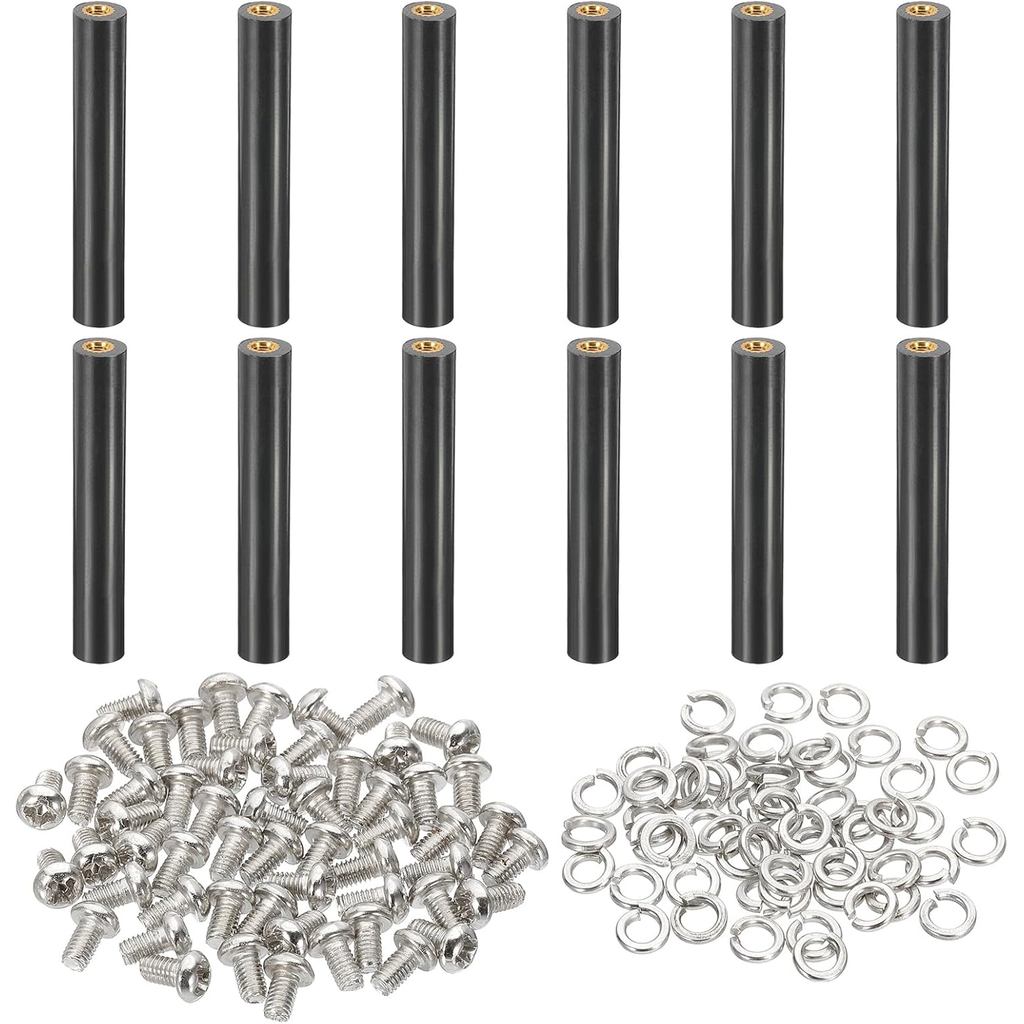 PATIKIL M3x50 มม.PCB รองรับ Spacer, 12 ชุด 50 มม./1.97 "ความสูงรองรับ PCB Standoff การแยกขาตั้งคอลัม