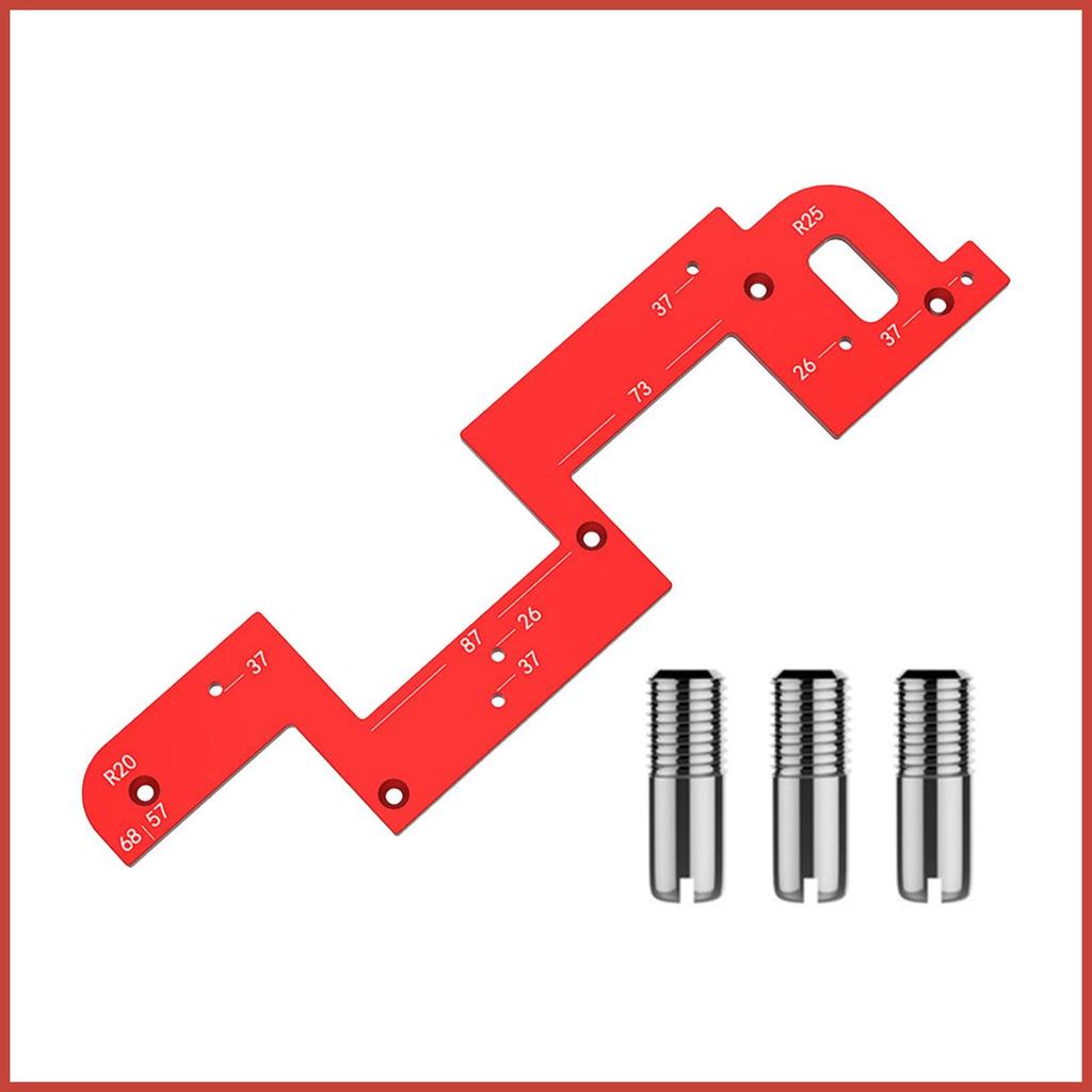 ตู้ Handle Template มัลติฟังก์ชั่น Thicken Alloy Arc Grooving Template สําหรับช่างไม้บ้านงานไม้ open