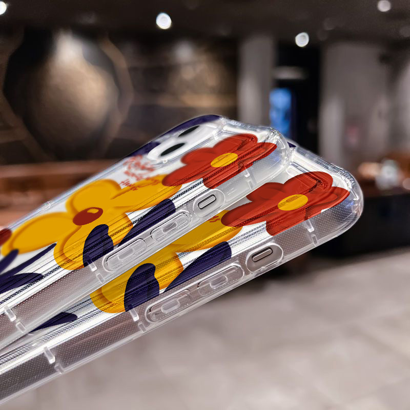 สำหรับ for iPhone 16 11 13 17 14 15 12 Pro Max 6S 7 8 Plus X XR XS MAX SE2020 เคสนิ่มใสถุงลมนิรภัยกันกระแทกการ์ตูนน่ารัก - รูปที่ 7