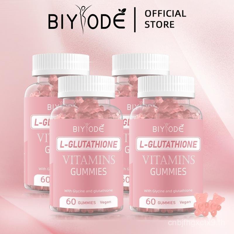 [ลดราคาครั้งใหญ่ประจําปี] มัดสี่ขวด - 240 แคปซูล BIYODE L-Glutathione - Bright & Moist Skin |   500m