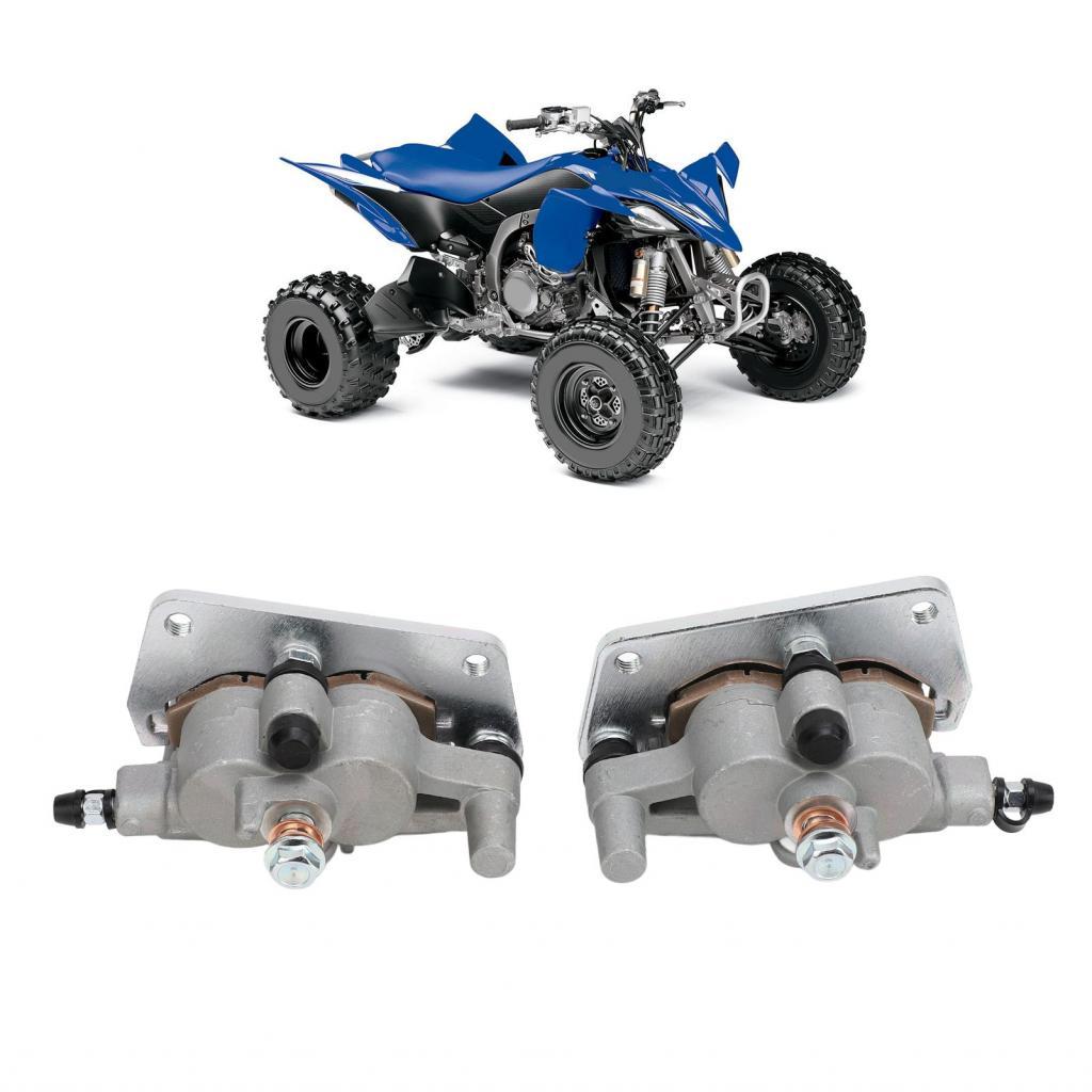 เครื่องวัดเส้นผ่าศูนย์กลางเบรคหน้า 2 ชิ้น S3 2580T 01 0 พร้อมแผ่นสำหรับ YFZ450 YFZ450R YFZ450X