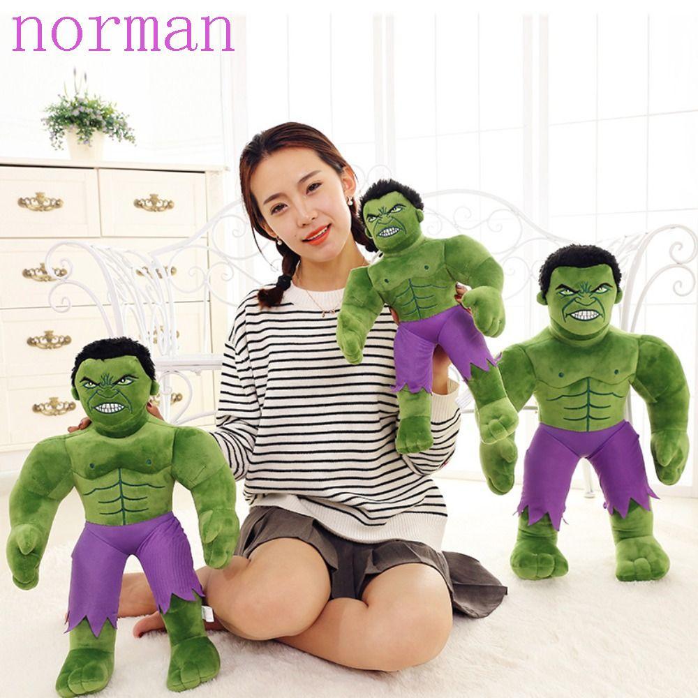 NORMAN Hulk ตุ๊กตาตุ๊กตาน่ารักการ์ตูน Avengers Plushie, ของขวัญเด็กจําลอง Creative The Incredible Hu