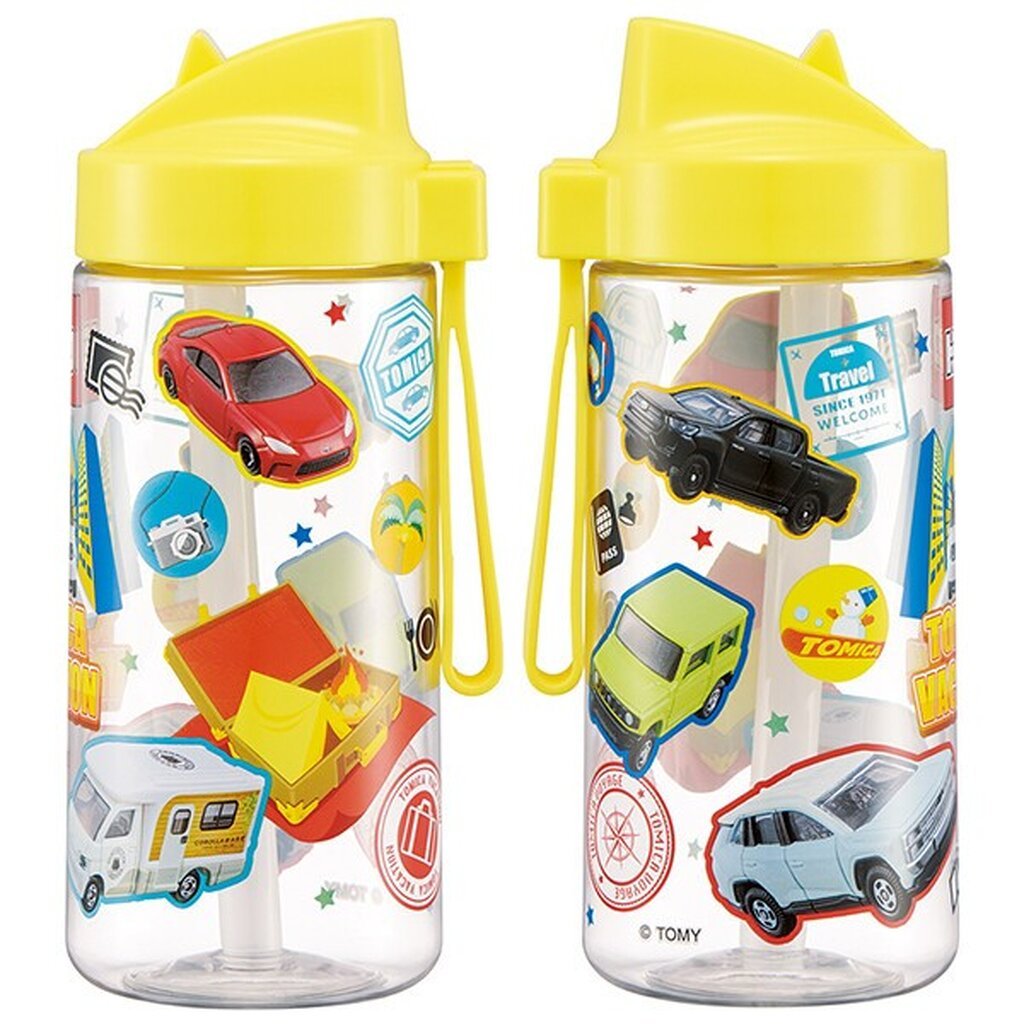 Skater - ขวดน้ำดื่มแบบใส มีหลอดดูด ขนาด 500ml. กระติกน้ำเด็ก Straw Water Bottle - รูปที่ 3