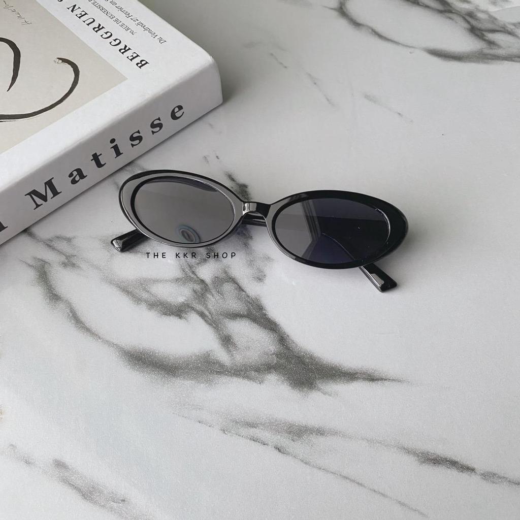 แว่นตากันแดดแฟชั่นรูปวงรีไข่ KD1804 กันแสงแดด ชายหญิงใส่ได้ ถ่ายรูปชิคๆ มีบริการปลายทาง - รูปที่ 5