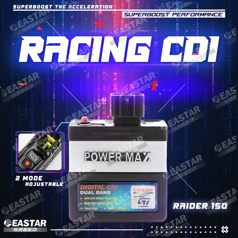 Racing CDI Dualband สําหรับ RAIDER 150 (Reborn / Newbreed / Oldbreed) ปลั๊กแอนด์เพลย์ ไม่จํากัด