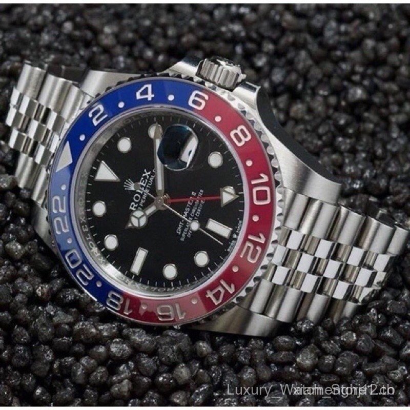 2025 ผู้ชาย Pepsi 4VUD Rolex GMT ใหม่นาฬิกามาสเตอร์อัตโนมัติ