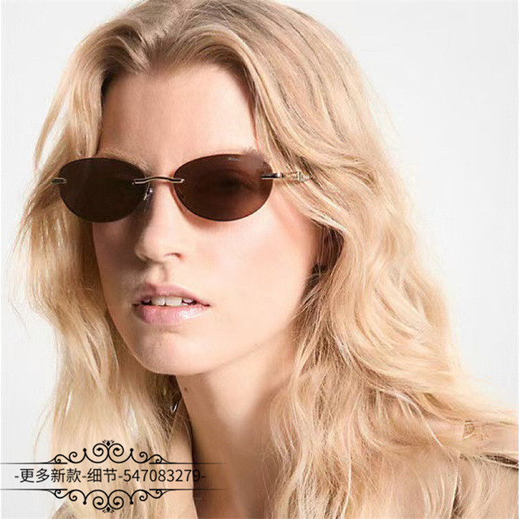 2A4O Michael Kors Fashion Oval Sunglasses Metal Unisex Sunglasses mk1151