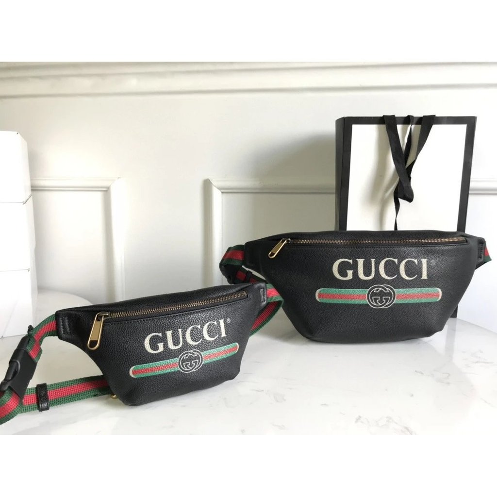 GUCCI GUCCI กระเป๋าคาดเอว กระเป๋าคาดหน้าอก กระเป๋าสะพายข้าง ผู้ชายผู้หญิง
