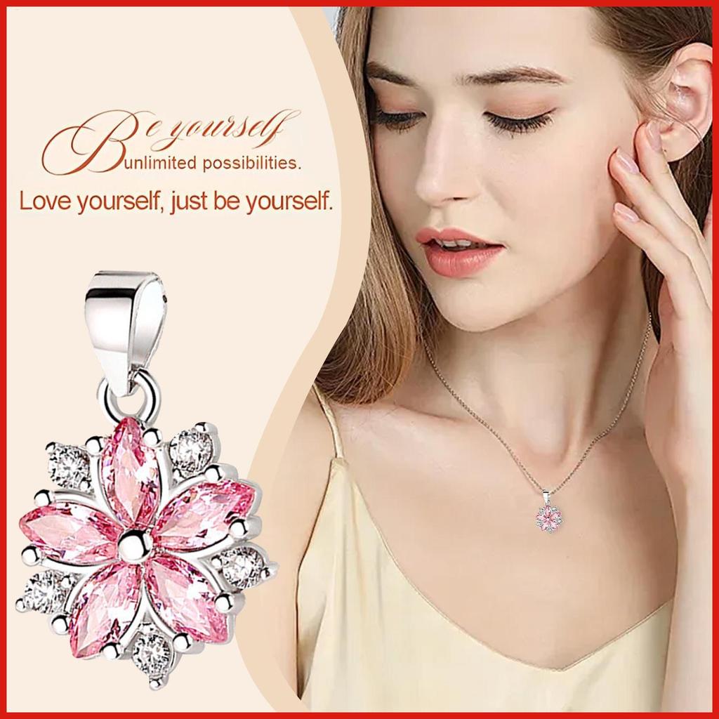 สร้อยคอ Rhinestone แฟชั่นคริสตัล Zirconia สร้อยคอจี้ Zirconia Charm สําหรับวันหยุดคริสต์มาส Gatherin