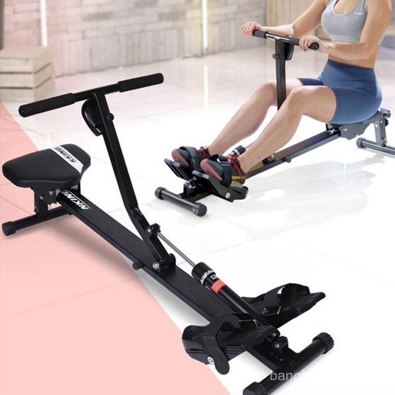 Foldable Rowing Machine Wind Resistance Ski Machine Rowing Pull Equipment Household Gym Fitness Equi