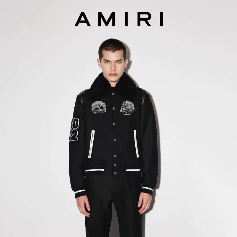 เสื้อแจ็คเก็ต AMIRI 2022 สำหรับฤดูใบไม้ร่วงและหนาว ลายกราฟิก สำหรับผู้ชาย