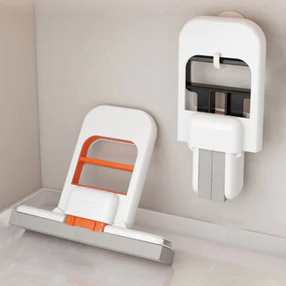 Mini-Mop แปรงฟองน้ำอเนกประสงค์ แปรงซับน้ำ แปรงรีดน้ำ แปรงฟองน้ำ สามารถรีดน้ำได้ในตัว