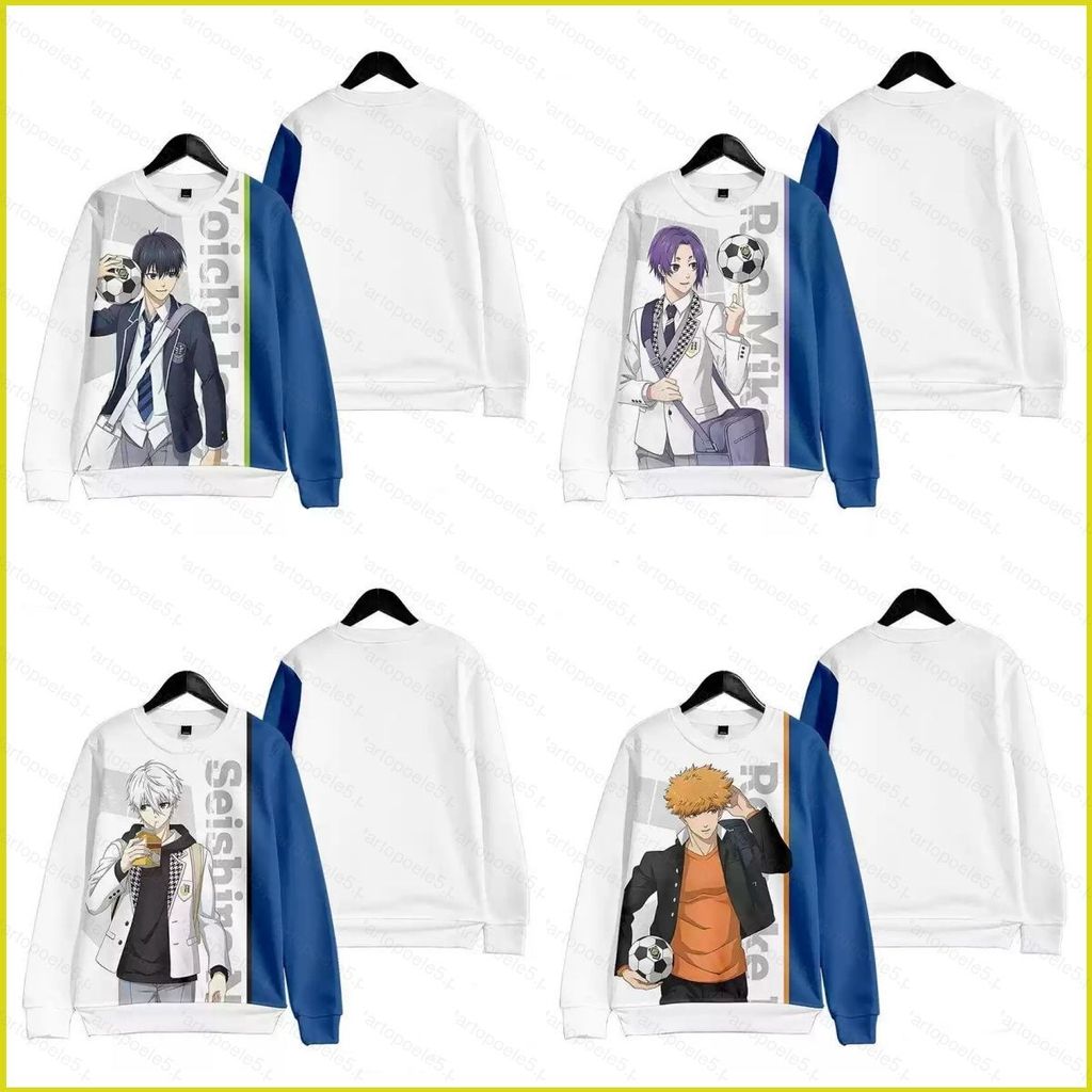 ST5 Blue Lock Chigiri Hyoma Bachira Meguru อะนิเมะเสื้อกันหนาว Unisex แขนยาว TS5