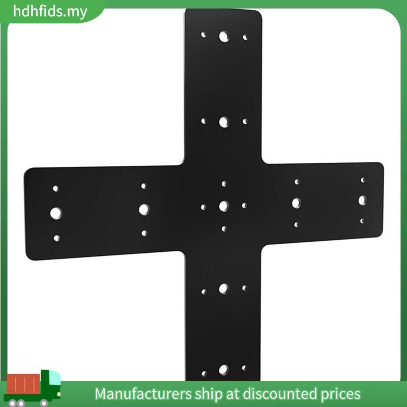 แผ่นเมนดิ้ง 1 ชิ้น, โลหะสีดําสําหรับการเชื่อมต่อ Framing Pergolas, X-Truss