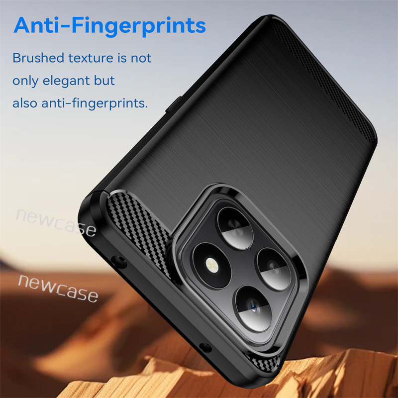 รูปแบบคาร์บอนไฟเบอร์สําหรับ Honor X7D 5G 4G 2025 X7 D HonorX7D กล้องปกป้อง PC Hard Case ธุรกิจกันกระ