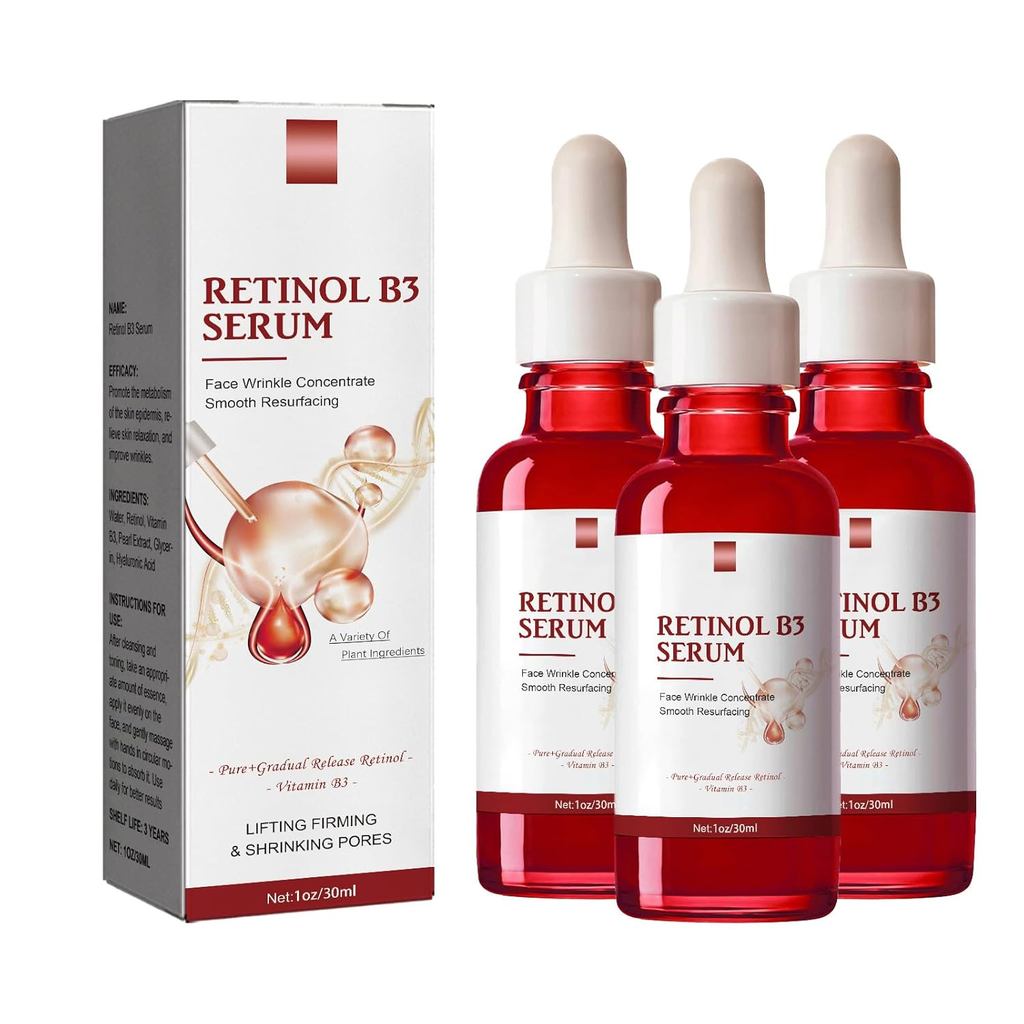 Retinol B3 Serum, Anti-Aging Face Serum with Vitamin B3, Hydrating Serum for Fine Lines and Wrinkles