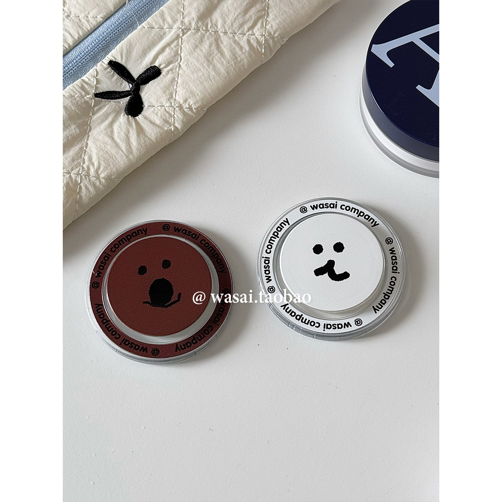 griptok magsafe griptok เกาหลี ins Niche Persimmon Pepper Bear Sticky Magnetic