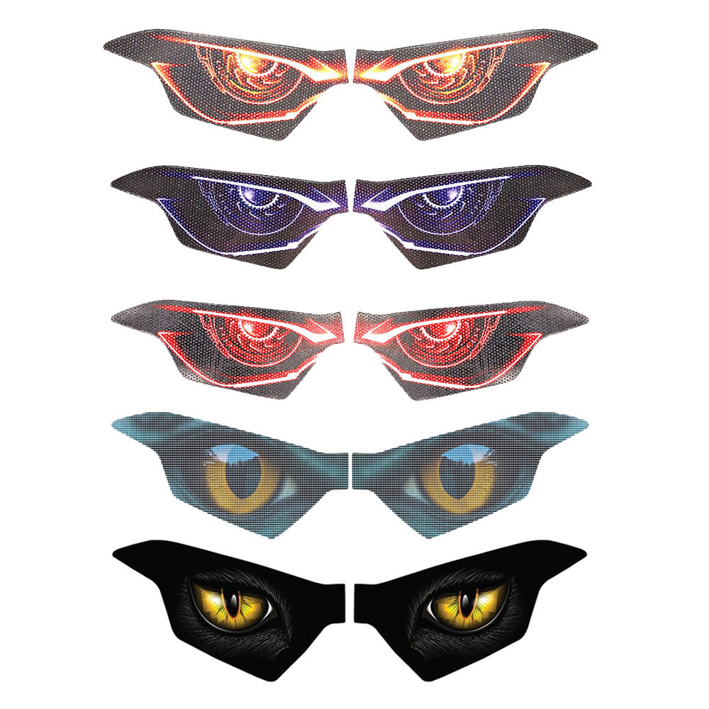 2 ชิ้นรถจักรยานยนต์ไฟหน้ายามสติกเกอร์อุปกรณ์เสริมสําหรับ TRK 552X 552 2024 ไฟหน้ารูปลอกสําหรับ Benel