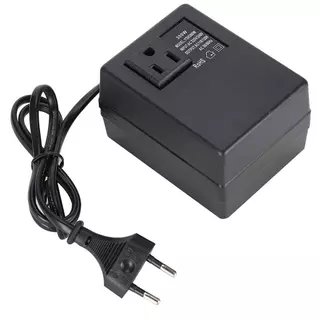 200W หม้อแปลงไฟฟ้าแปลงแรงดันไฟฟ้า AC 220V ถึง 110V EU Plug Adapter