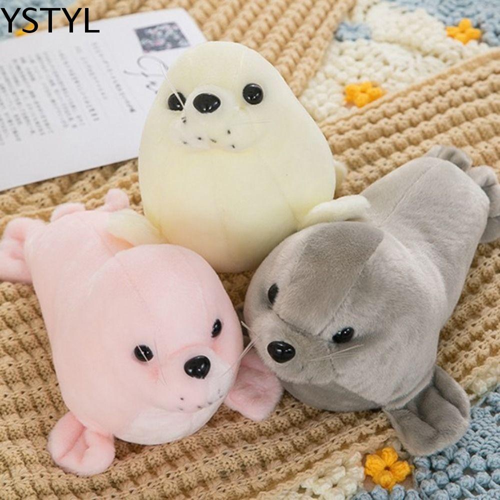 YSTYL Seal ตุ๊กตาตุ๊กตา,สัตว์หมอน Fluffy Seal Plush ตุ๊กตาของเล่น, Casual Plushy น่ารักน่ารัก Sea Li