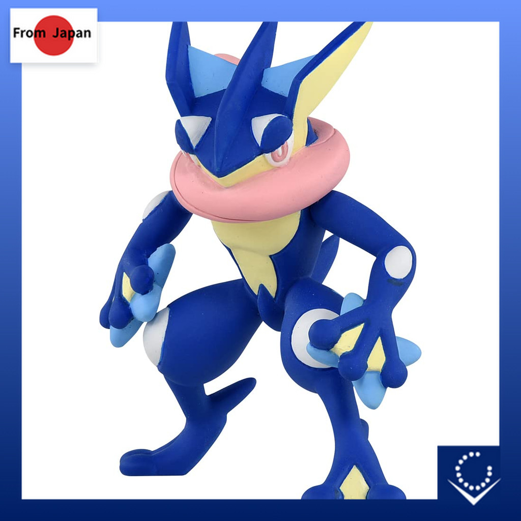 ของสะสมฟิกเกอร์คุณภาพสูงจากซีรีส์ Moncolle Pokémon "Gekkouga" ขนาดเล็กประมาณ 3-4 ซม. พร้อมฐานรองรับ