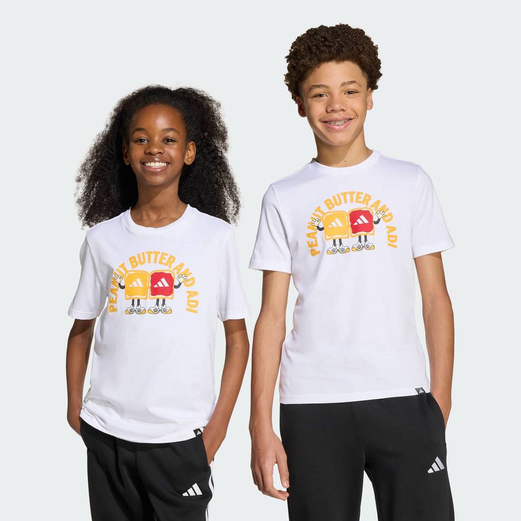 adidas Lifestyle Food Graphic Tee Kids Unisex White JV5248