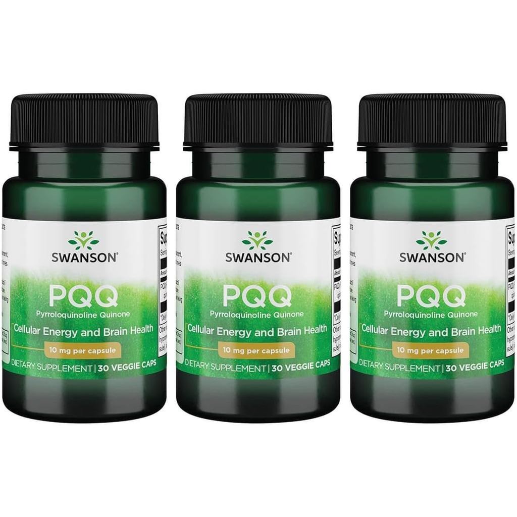 Swanson Pqq Pyrroloquinoline Quinone 10 mg 30 หมวกมังสวิรัติ (3 แพ็ค)