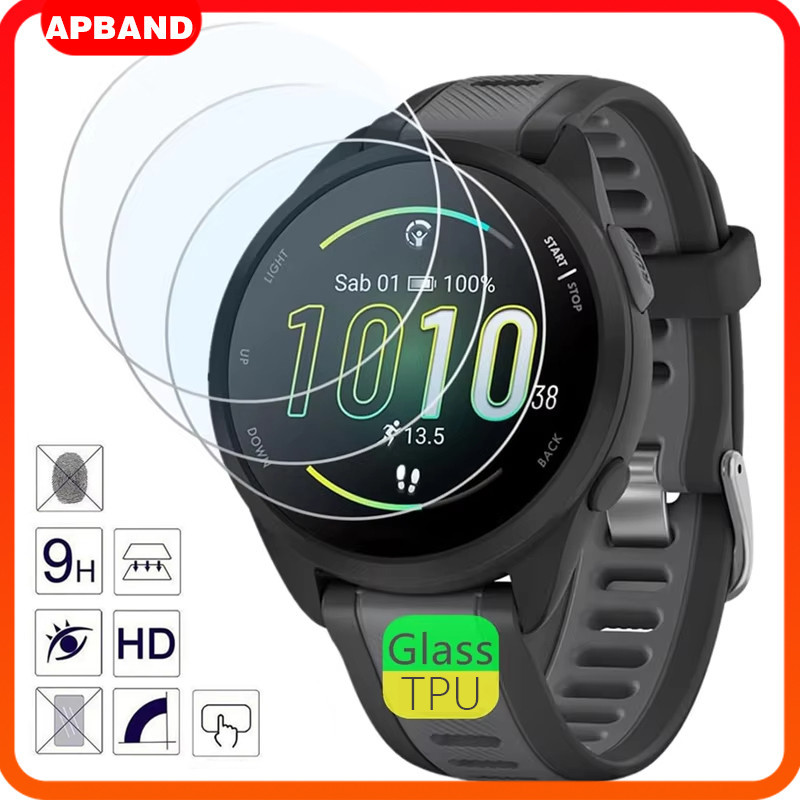 แก้วนิรภัย / ฟิล์มอ่อน TPU for Smartwatch Garmin Forerunner 165/Forerunner 55/Forerunner 158 อุปกรณ์ป้องกันหน้าจอ